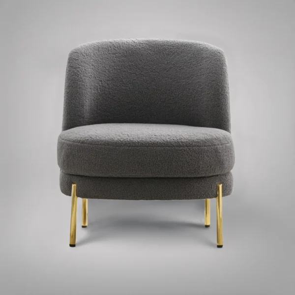 FUFU HANDICRAFT Grey French Provincial Lounge Chair – Timeless Elegance