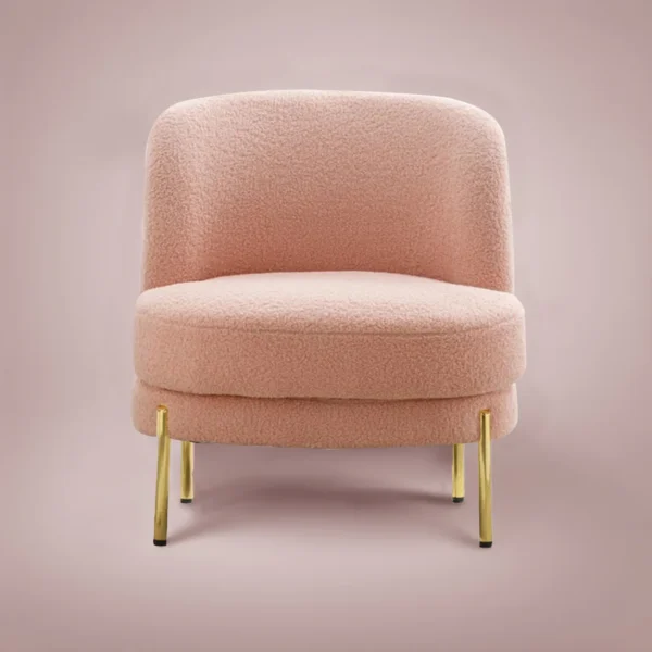 FUFU HANDICRAFT French Elegant Provincial Lounge Chair Pink